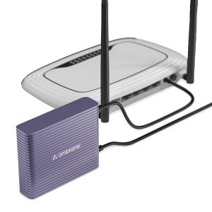 Ambrane Mini UPS for 12V WiFi Router Modem, Backup Upto 5 Hours, 3x2000mAh = 6000mAh Battery | Ups for Router up to 2A, WiFi Router UPS Power Backup During Power Cuts,Portable Ups (CyberVolt 2,Purple)